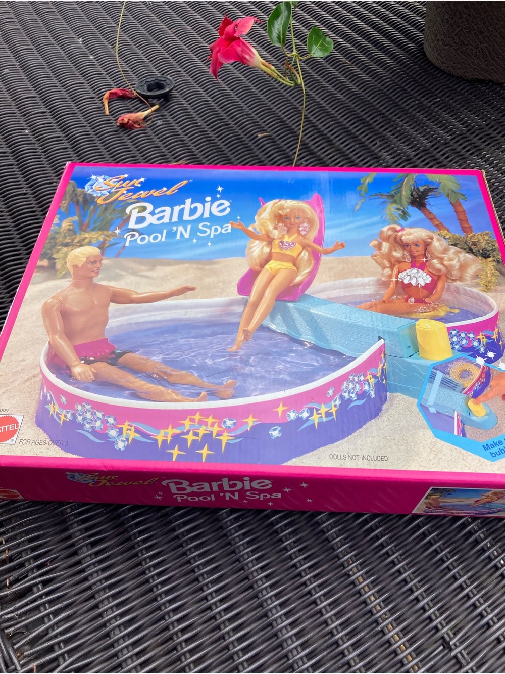 Vintage 1993 Mattel Barbie sun jewel pool